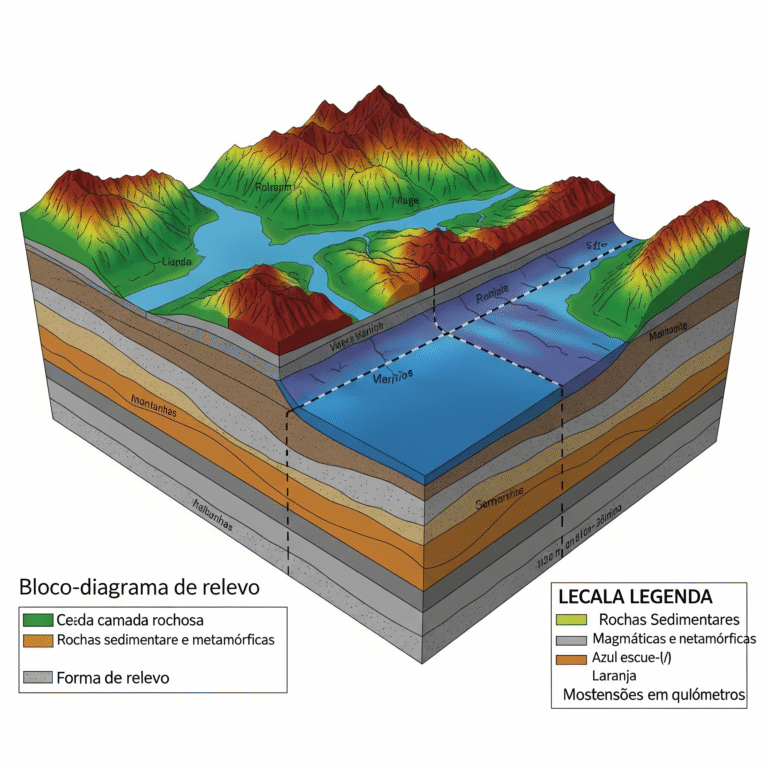 Texto – Cartografia – Escalas e Bloco-diagrama